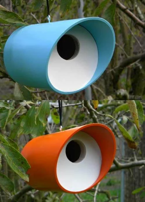 Vinyl Tube Birdhouse 1 Vinyl Tube Birdhouse
