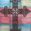 Large Cast Iron Cross With Scrolling Detail-17.5 Inch