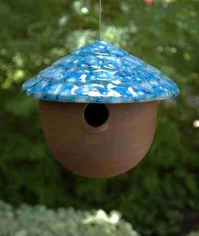 Ceramic Gourd Birdhouse 6 Ceramic Gourd Birdhouse - Image 6