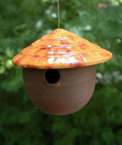 Ceramic Gourd Birdhouse 3 Ceramic Gourd Birdhouse - Image 3