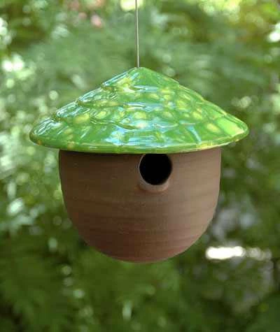 Ceramic Gourd Birdhouse 4 Ceramic Gourd Birdhouse - Image 4