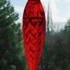 Cut Glass Ruby Hummingbird Feeder