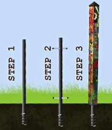Birdhouse Art Poles 6 Ft. Post 8 Birdhouse Art Poles 6 Ft. Post - Image 8