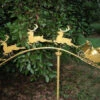 Reindeer And Sleigh Garden Stake
