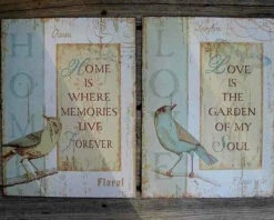 Jardin And Oiseau Wall Decor