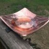 Solid Copper Deck-Mount Bird Bath