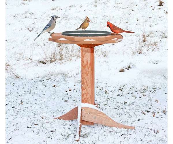 Tall Heated Bird Bath- Cedar Or Poly 3 Tall Heated Bird Bath- Cedar Or Poly - Image 3