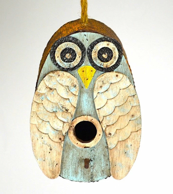 Distressed Owl Birdhouse 1 Distressed Owl Birdhouse