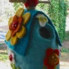 Felted Wool Birdhouse-Flower Power